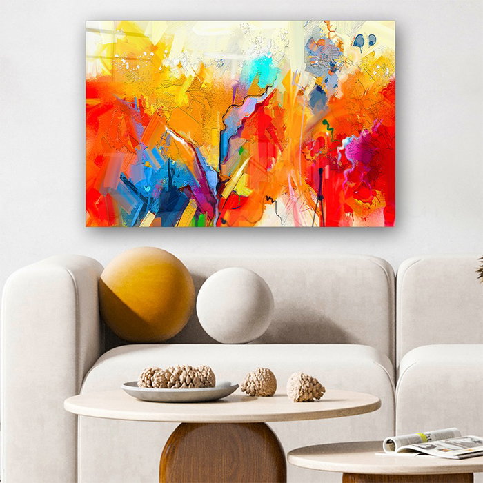 Wallity Cuadro Decorativo de Cristal Templado Multicolor 50 x 70 cm Wallity Cuadro Decorativo de Cristal Templado Multicolor 50 x 70 cm